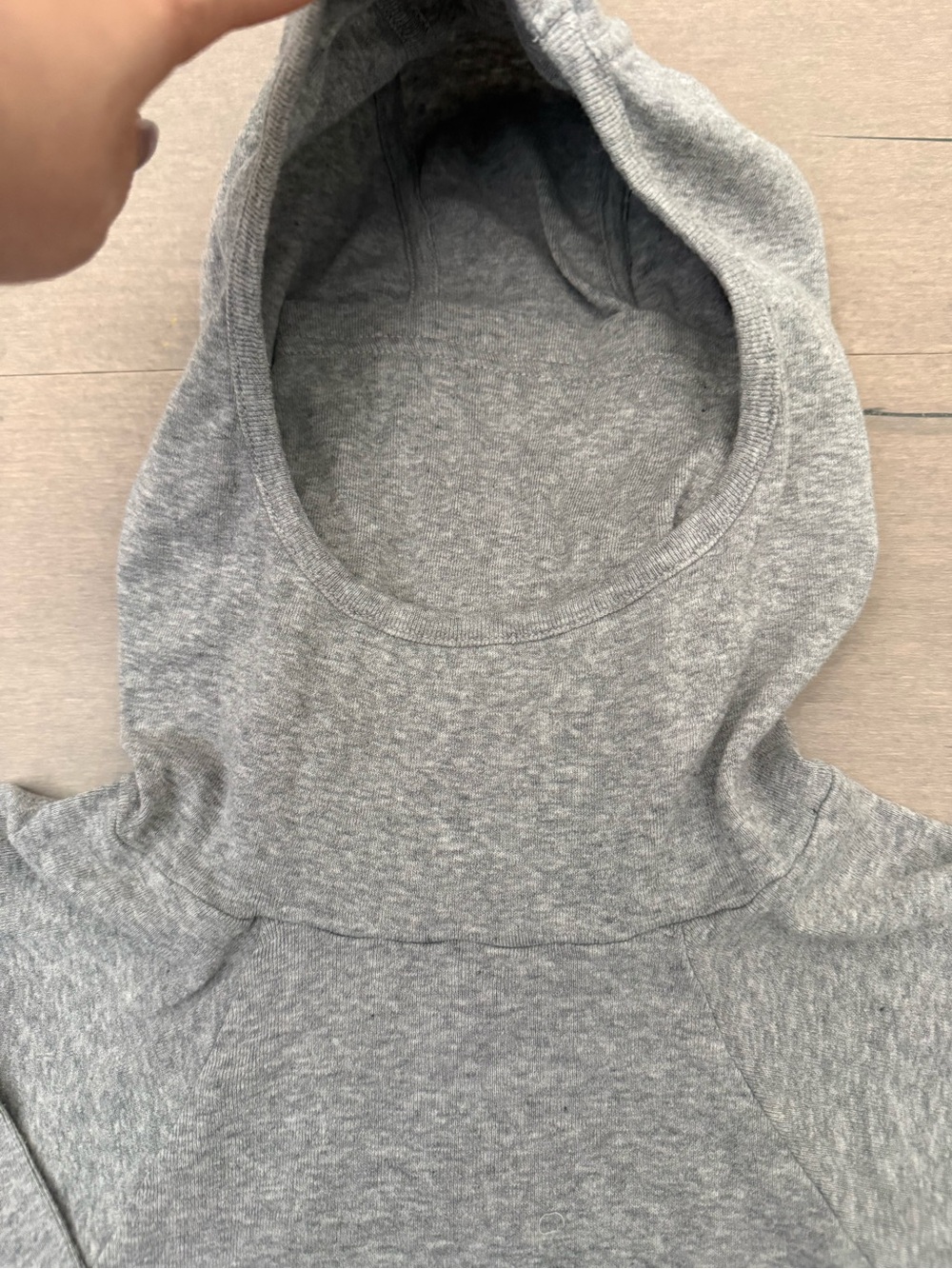 NUNUNU Gray Ninja Mask Hooded Shirt, Unisex size 12-14 - Picture 5 of 9